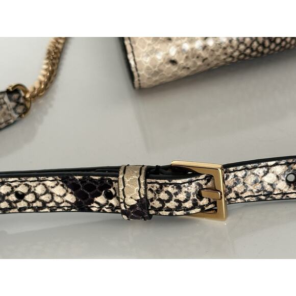 Versace Virtus Leather Brown Wallet on Chain Shoulder Bag 1006364 IT NWT $1275 - Picture 9 of 15